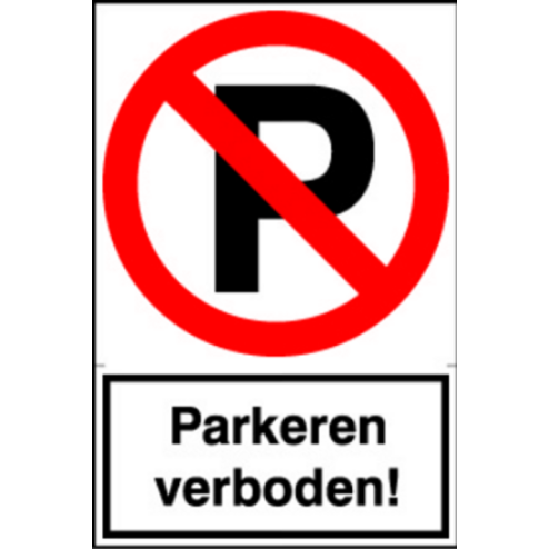 Artelli Sticker Parkeren verboden