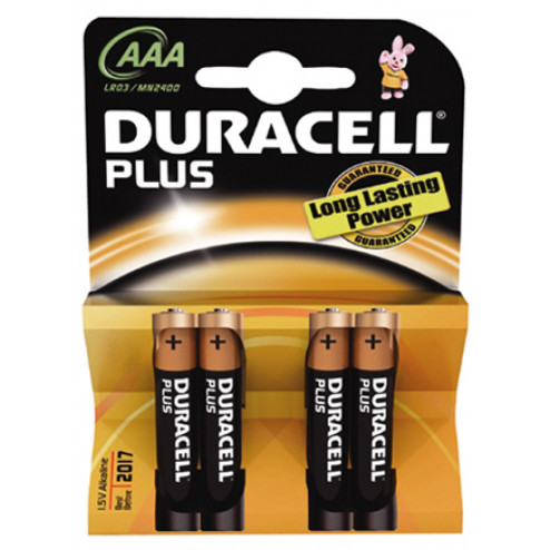 Duracell Batterij potlood 1.5v lr03 aaa blister van 4 batterijen