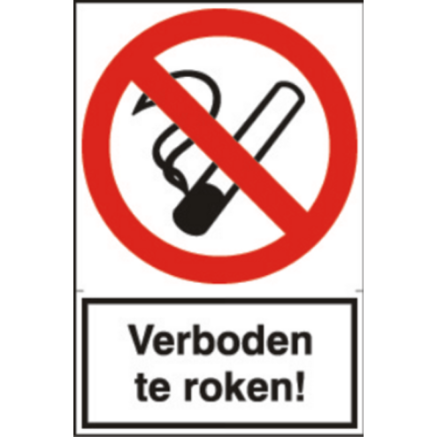 Artelli Sticker Verboden te roken set van 4 exemplaren