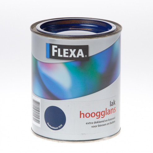 Flexa Hoogglans blauw 750ml