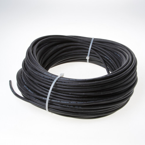 Kabel rubber glad zwart 3 x 1.0mm²