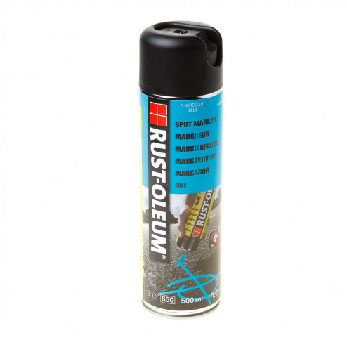 Rust-Oleum Spuitverf markeerspray fluorecerend blauw 2822 500ml