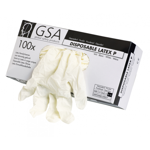 GSA Disposables handschoenen latex maat L(9)