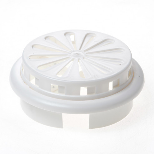 Weckx Ventilatierooster verstelbaar-afsluitbaar kunststof wit 100-150mm