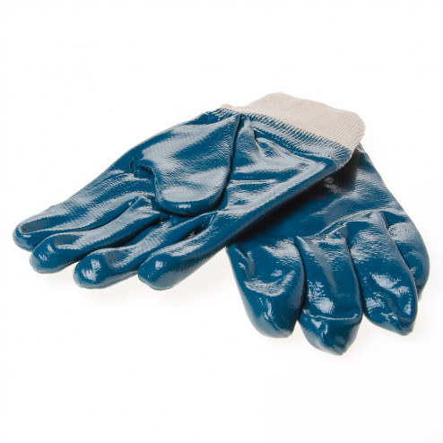 Handschoen latex blauw volgecoat maat XL(10)