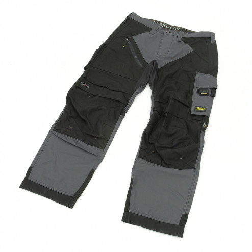 Snickers RuffWork broek grijs zwart maat XL taille 54 W38