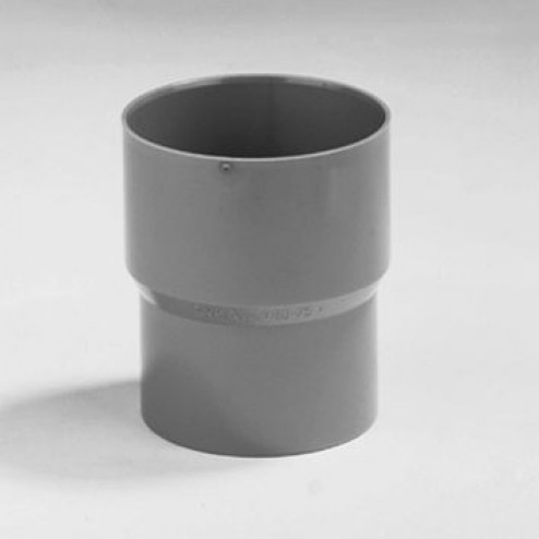 Dyka Verloopstuk vierkant op rond PVC grijs keurmerk BRL2012 80 x 80mm