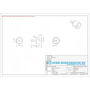 GB Indraaihulpstuk kopgevelanker elektrolytisch verzinkt 25 x 19.5mm 39008