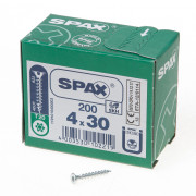 Spax Spaanplaatschroef platverzonken kop verzinkt T-Star T20 4.0 x 30mm