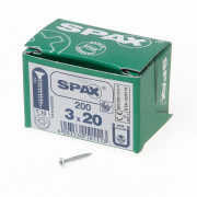 Spax Spaanplaatschroef platverzonken kop verzinkt T-Star T10 3.0 x 20mm