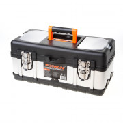 Fixman gereedschapskoffer leeg, met inlegbakje, materiaal metaal/kunststof 400x190x180mm (lxdxh)