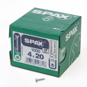 Spax Spaanplaatschroef platverzonken kop verzinkt T-Star T20 4.0 x 20mm