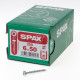Spax Spaanplaatschroef cilinderkop verzinkt pozidriv 6.0 x 50mm