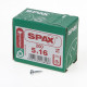 Spax Spaanplaatschroef cilinderkop verzinkt T-Star T20 5.0 x 16mm