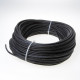 Kabel rubber glad zwart 2 x 1.0mm²