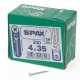 Spax Spaanplaatschroef platverzonken kop verzinkt pozidriv 4.0 x 35mm
