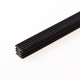 Heering Inleg trapstrip kunststof met T-profiel zwart antislipprofiel 8 x 11mm