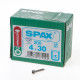 Spax Spaanplaatschroef cilinderkop RVS T-Star T20 4.0 x 30mm